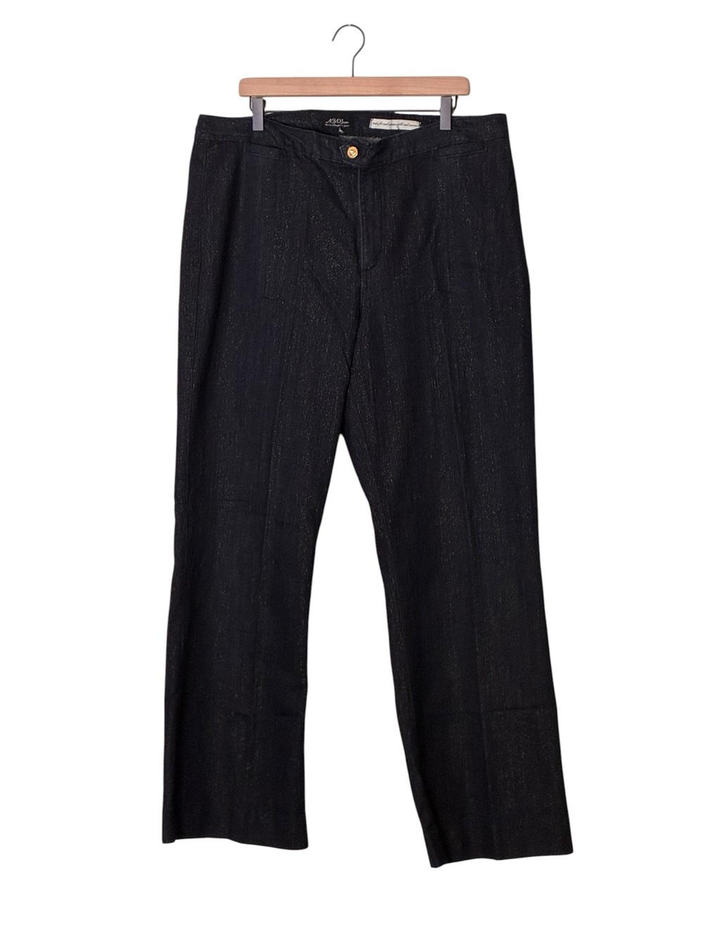 NYDJ | LIKE NEW Denim straight leg high rise embellished silver sparkle jeans